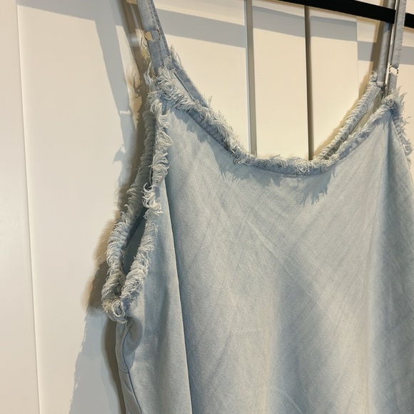 DEX Frayed Edge Tencel Camisole Bleach Wash Top Women size XL - Picture 13 of 15